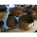 *COPPER FONDUE WITH TWO OTHER POTS / ALL LOTS ARE LOCATED AT AUTHENTIC RECLAMATION TN5 7EF