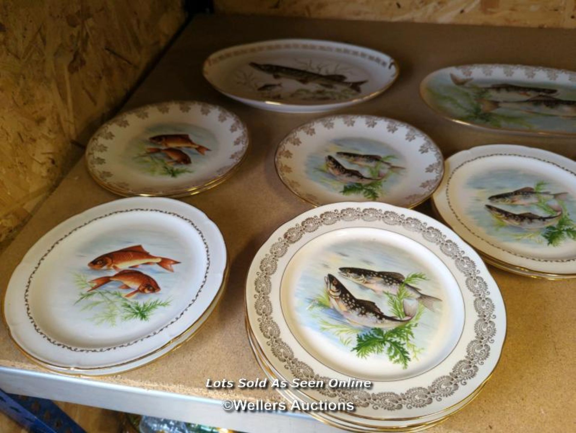 *29 PIECE DINNER SET DECORATED WITH VARIOUS FISH MADE BY VERITABLE PORCELAIN OF FRANCE / ALL LOTS - Image 3 of 4