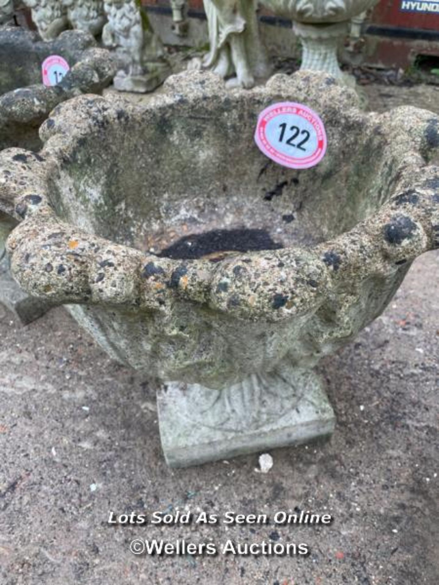 *GARDEN URN PLANTER, 18 HIGH X 19 DIAMETER / ALL LOTS ARE LOCATED AT AUTHENTIC RECLAMATION TN5 7EF - Image 2 of 2