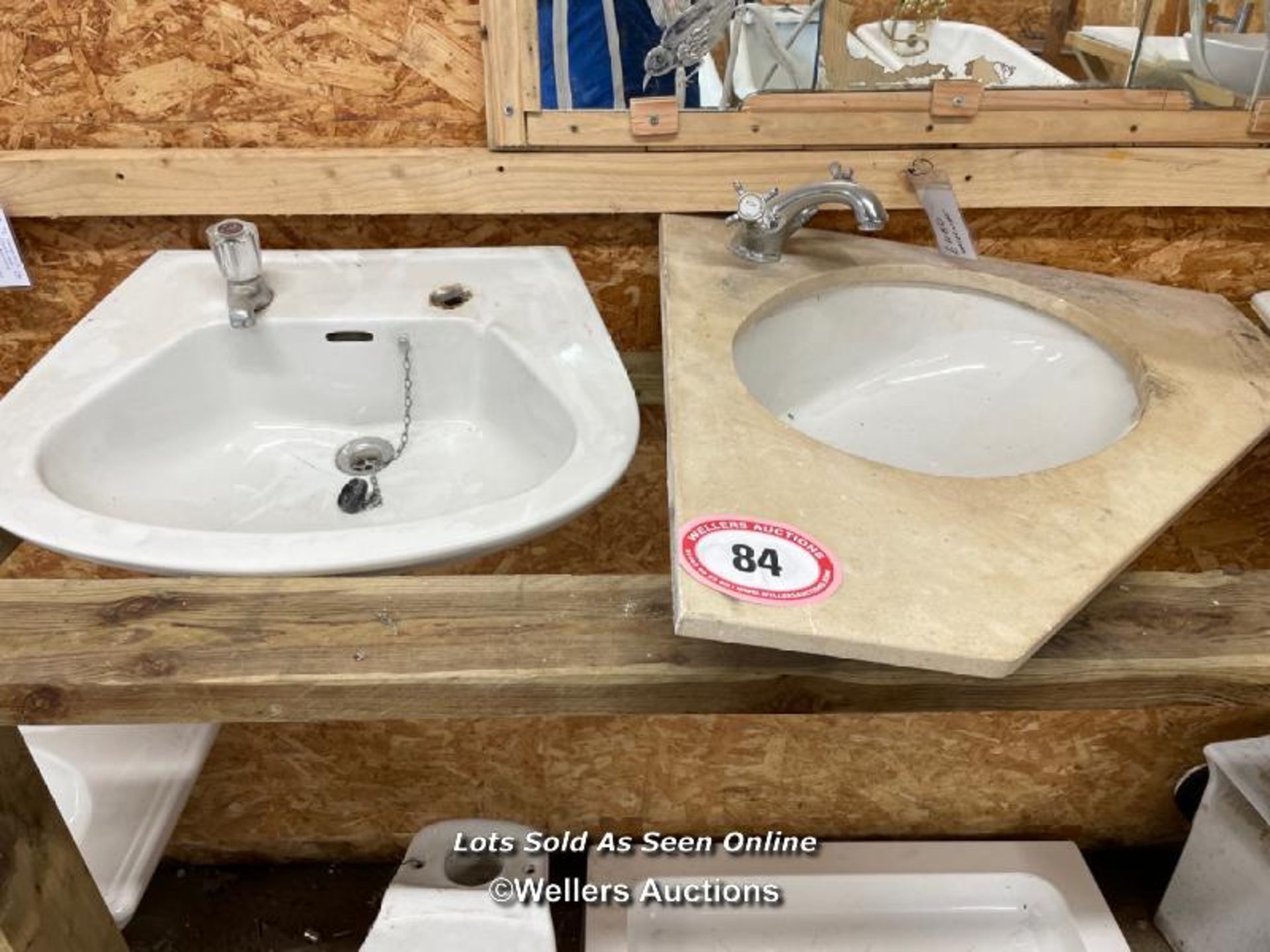 *TWO SINK BASINS, TOILET AND SHOWER TRAY / ALL LOTS ARE LOCATED AT AUTHENTIC RECLAMATION TN5 7EF - Image 2 of 3