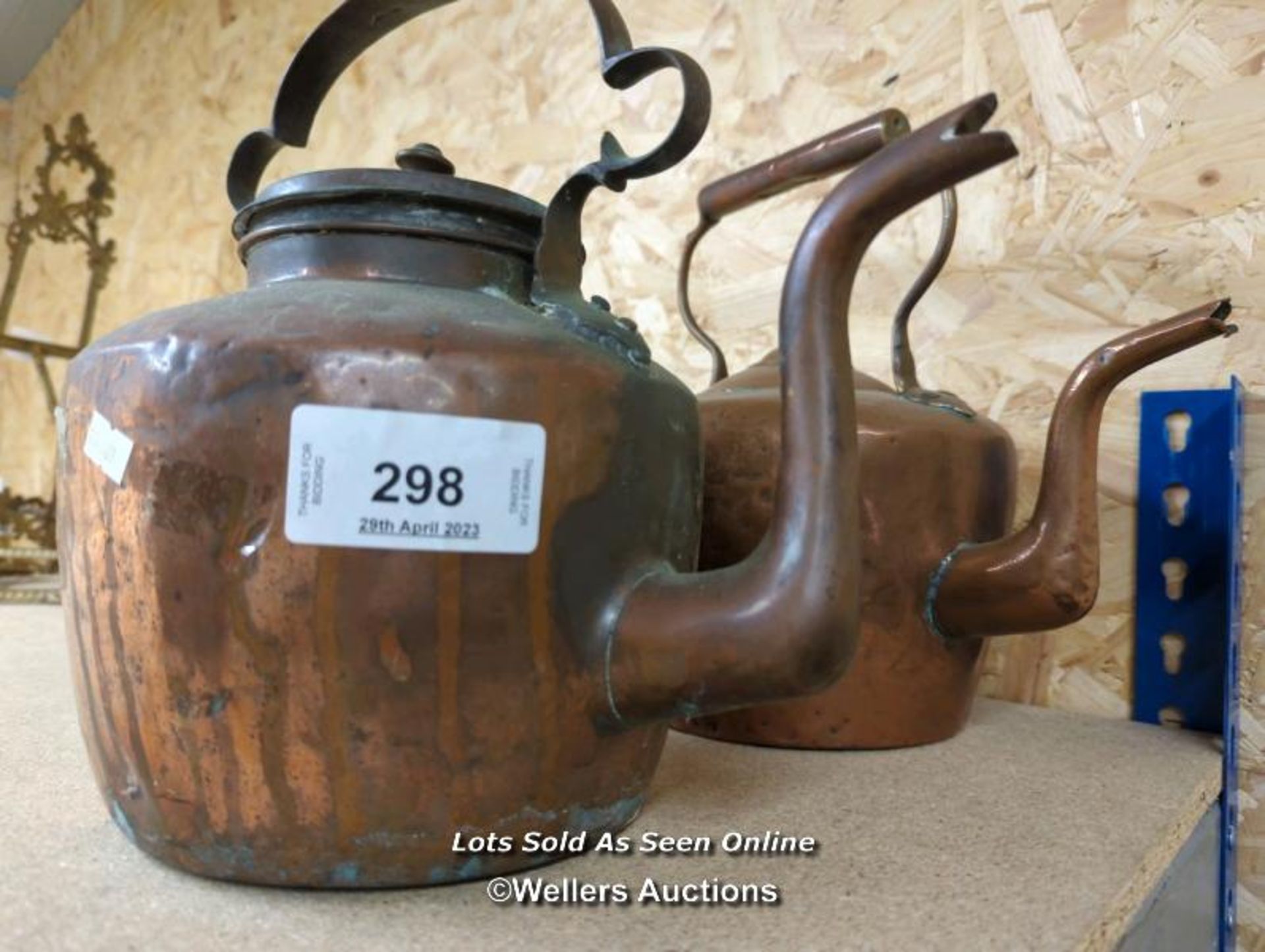 *TWO LARGE COPPER KETTLES / ALL LOTS ARE LOCATED AT AUTHENTIC RECLAMATION TN5 7EF - Image 2 of 2