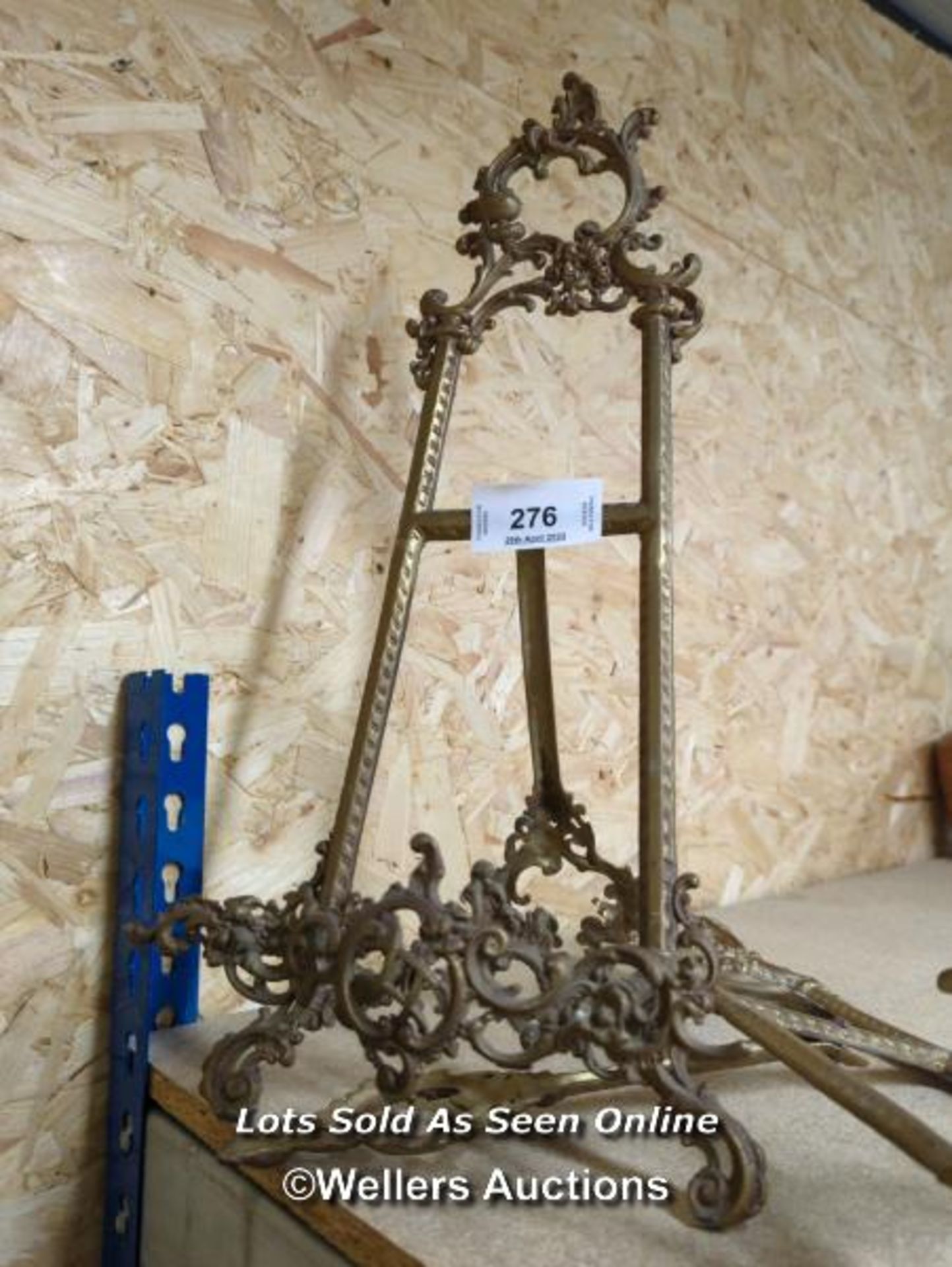 *PAIR OF GILDED BRASS BOOK/MUSIC STANDS (ONE A/F) / ALL LOTS ARE LOCATED AT AUTHENTIC RECLAMATION - Image 2 of 2