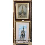 *TWO FRAMED AND GLAZED PRINTS, BOTH OF THE ALBERT MEMORIAL IN LONDON, THE LARGEST 24 X 38 / ALL LOTS