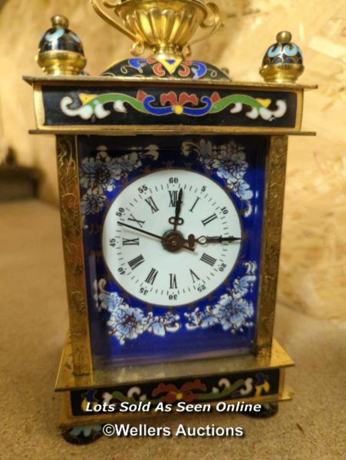 *ORIENTAL STYLE MANTLE CLOCK / ALL LOTS ARE LOCATED AT AUTHENTIC RECLAMATION TN5 7EF - Image 2 of 3