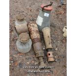 *PAIR OF JACKS, BOTTLE AND LAMP / ALL LOTS ARE LOCATED AT AUTHENTIC RECLAMATION TN5 7EF