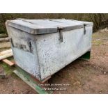 *LARGE GALVANISED FEED STORE, 30 HIGH X 60 LONG X 31 DEEP - WELDED TO RSJ / ALL LOTS ARE LOCATED