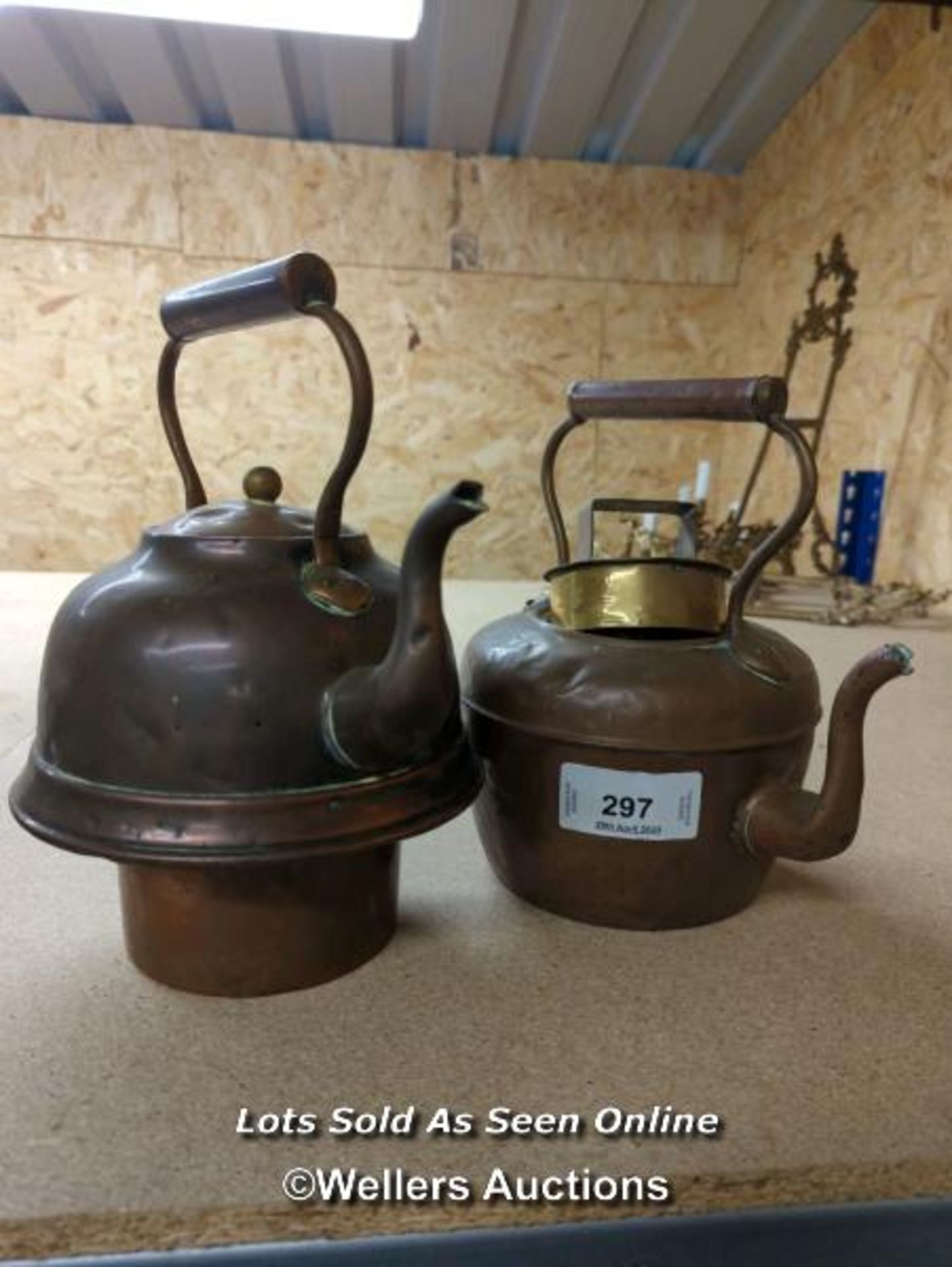 *TWO COPPER KETTLES / ALL LOTS ARE LOCATED AT AUTHENTIC RECLAMATION TN5 7EF