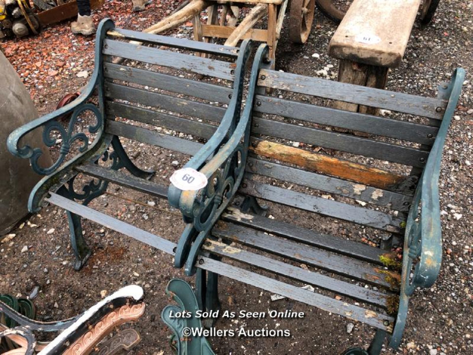 *PAIR OF BENCHES (IN NEED OF REPAIR) / ALL LOTS ARE LOCATED AT AUTHENTIC RECLAMATION TN5 7EF