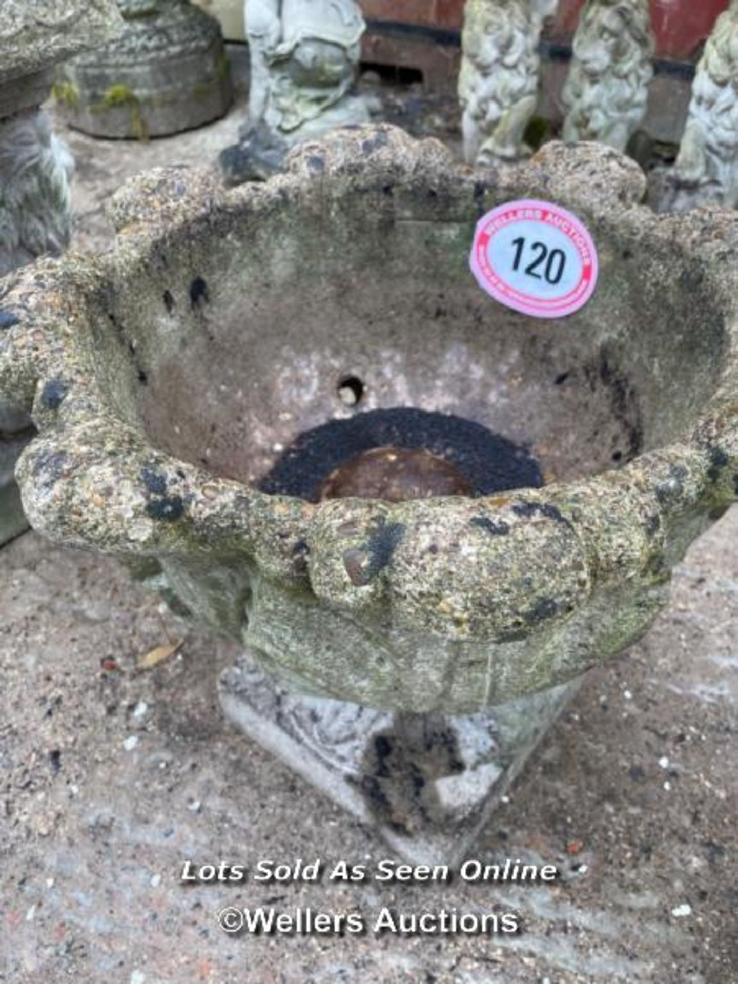 *GARDEN URN PLANTER, 18 HIGH X 19 DIAMETER / ALL LOTS ARE LOCATED AT AUTHENTIC RECLAMATION TN5 7EF - Image 2 of 2