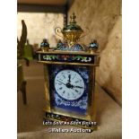 *ORIENTAL STYLE MANTLE CLOCK / ALL LOTS ARE LOCATED AT AUTHENTIC RECLAMATION TN5 7EF