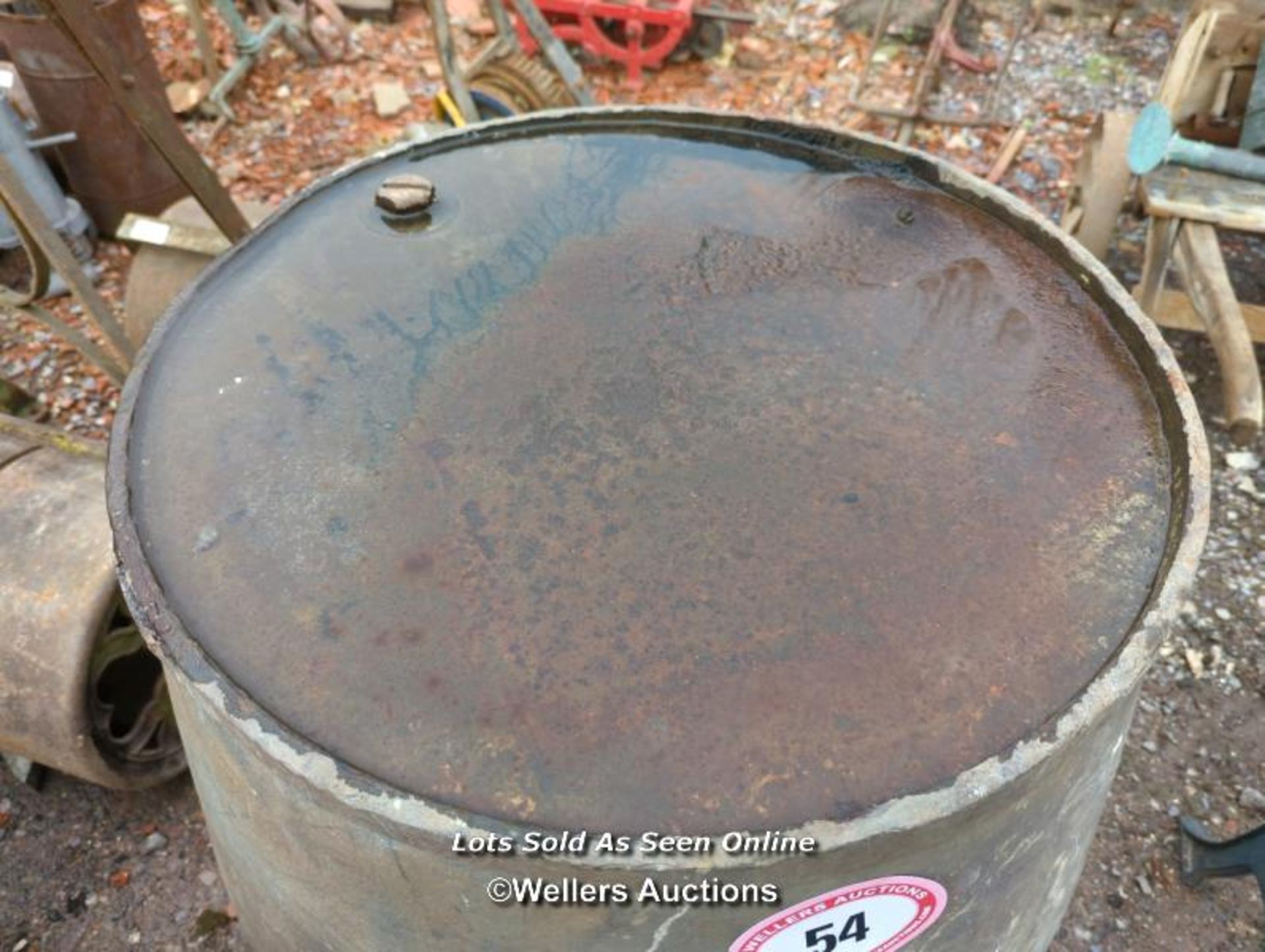 *LARGE GALVANISED BARREL / ALL LOTS ARE LOCATED AT AUTHENTIC RECLAMATION TN5 7EF - Image 2 of 4