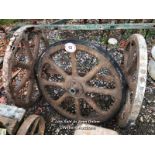 *THREE OLD WHEELS / ALL LOTS ARE LOCATED AT AUTHENTIC RECLAMATION TN5 7EF