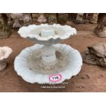 *TWO TIER RESIN PART FOUNTAIN, 20 HIGH X 27 DIAMETER / ALL LOTS ARE LOCATED AT AUTHENTIC RECLAMATION