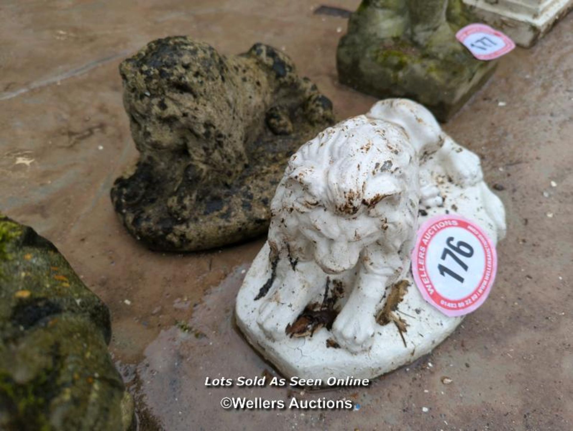 *TWO CANOVA LIONS, BOTH 12 INCHES LONG / ALL LOTS ARE LOCATED AT AUTHENTIC RECLAMATION TN5 7EF - Image 2 of 3