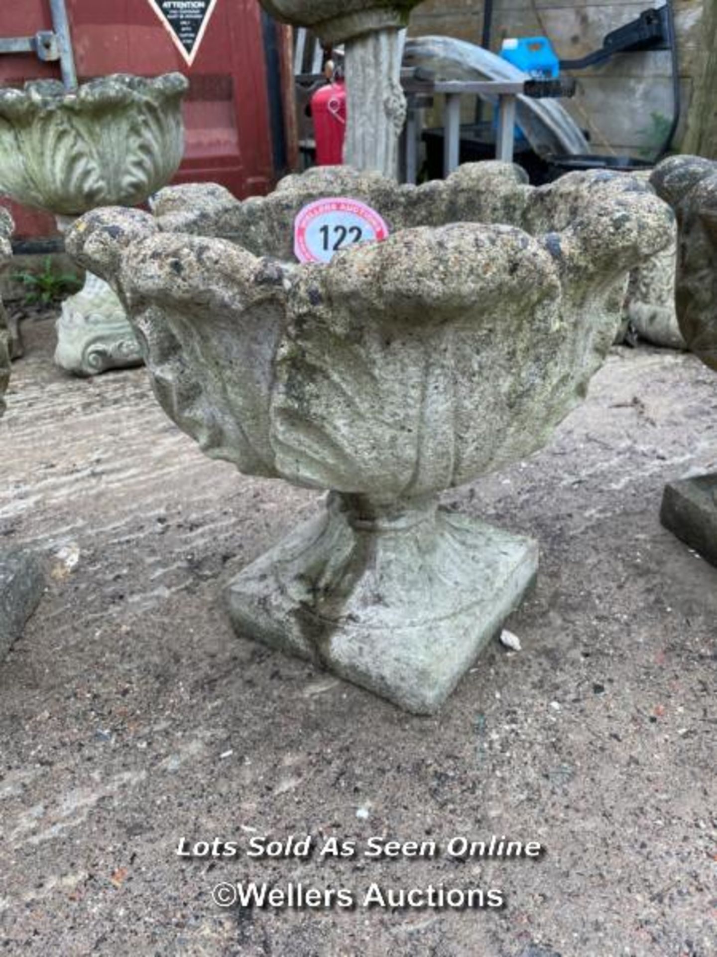 *GARDEN URN PLANTER, 18 HIGH X 19 DIAMETER / ALL LOTS ARE LOCATED AT AUTHENTIC RECLAMATION TN5 7EF