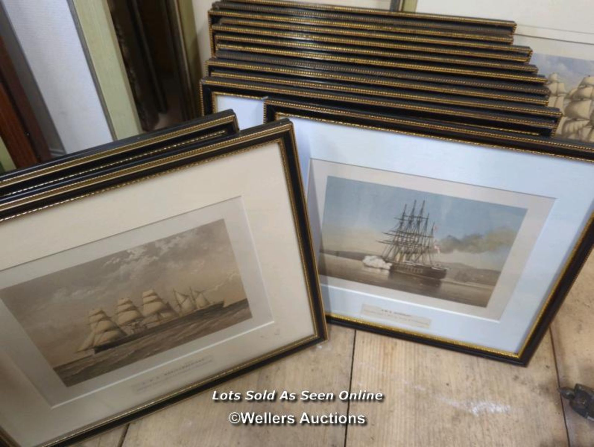 *TWENTY FOUR FRAMED AND GLAZED NAUTICAL PRINTS / ALL LOTS ARE LOCATED AT AUTHENTIC RECLAMATION TN5 - Image 3 of 3