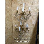 *PAIR OF WALL LIGHTS (A/F) / ALL LOTS ARE LOCATED AT AUTHENTIC RECLAMATION TN5 7EF