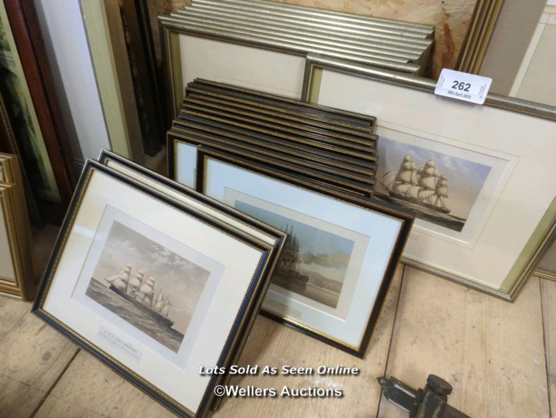 *TWENTY FOUR FRAMED AND GLAZED NAUTICAL PRINTS / ALL LOTS ARE LOCATED AT AUTHENTIC RECLAMATION TN5
