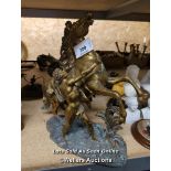 *COPPER STATUE OF A MARLY HORSE WITH HANDLER, 15 INCHES HIGH / ALL LOTS ARE LOCATED AT AUTHENTIC