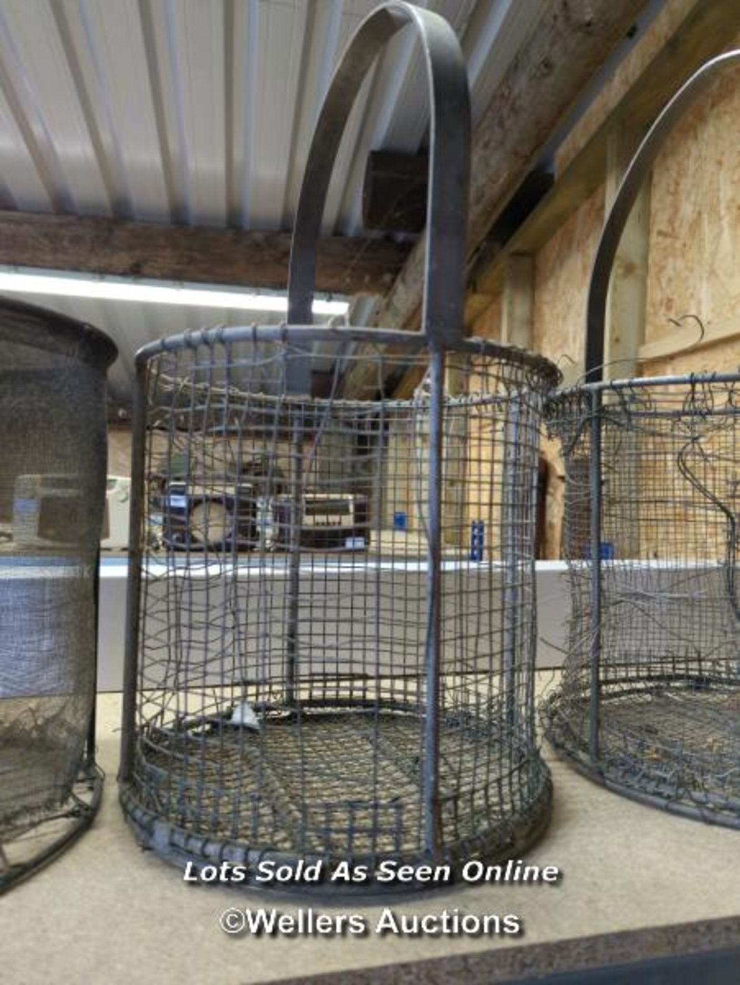*FOUR WIRE BASKETS FOR SILVER CAST DIPPING, 22 HIGH X 13 WIDE / ALL LOTS ARE LOCATED AT AUTHENTIC - Image 3 of 3