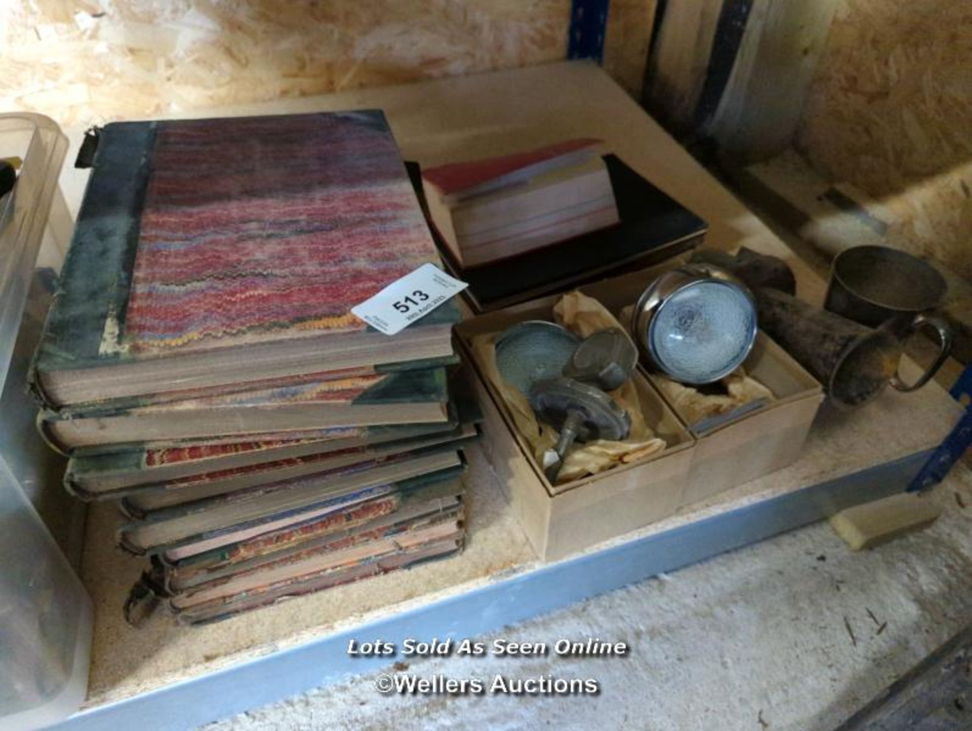 NINE ANTIQUE BOOKS SHOWING VOLUMES OF PUNCH MAGAZINE / ALL LOTS ARE LOCATED AT AUTHENTIC RECLAMATION