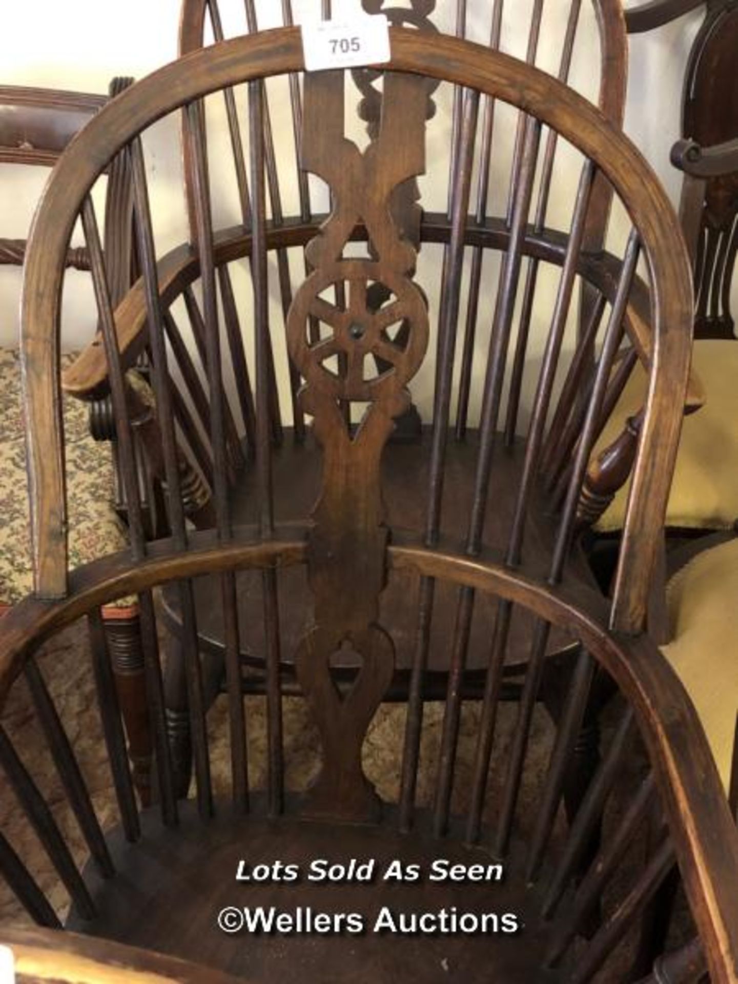 *19TH CENTURY HIGH BACK WINDSOR CHAIR / LOCATED AT VICTORIA ANTIQUES, WADEBRIDGE, PL27 7DD - Image 2 of 2