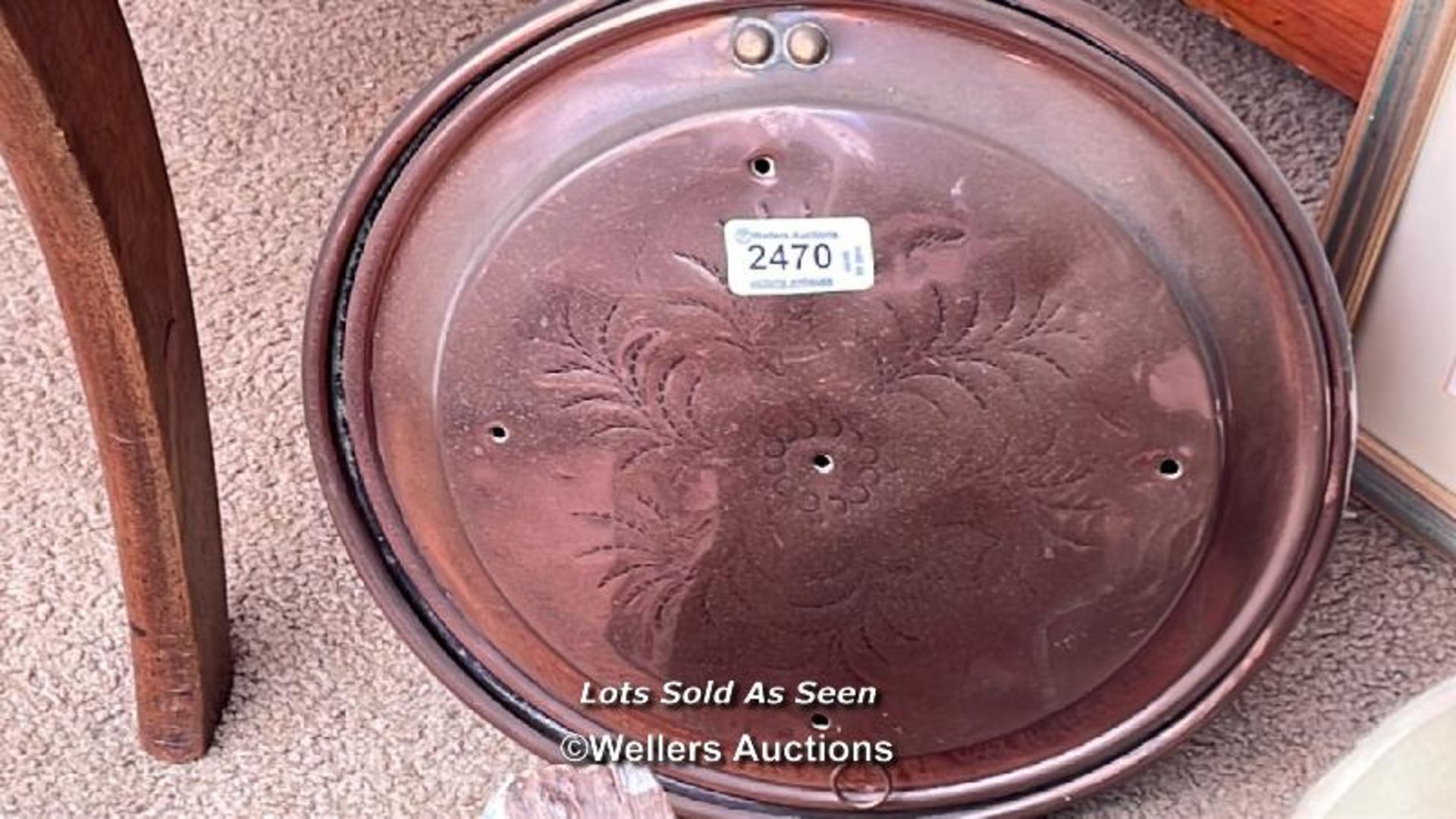 *COPPER WARMING PAN / LOCATED AT VICTORIA ANTIQUES, WADEBRIDGE, PL27 7DD - Image 2 of 3