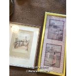 *6X ASSORTED FRAMED PRINTS AND 1X BLANK / LOCATED AT VICTORIA ANTIQUES, WADEBRIDGE, PL27 7DD