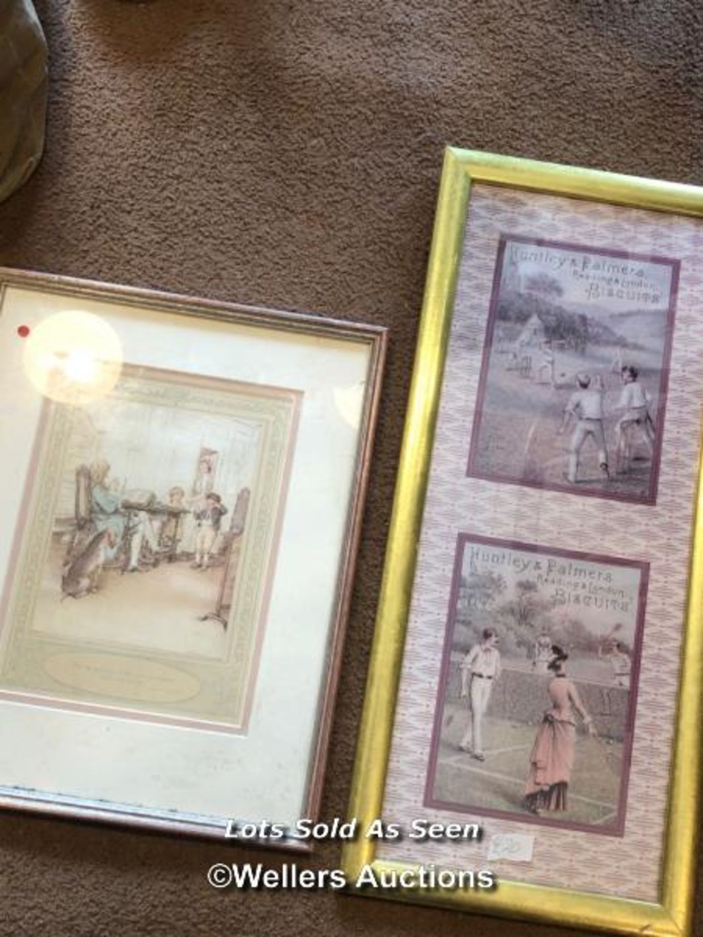 *6X ASSORTED FRAMED PRINTS AND 1X BLANK / LOCATED AT VICTORIA ANTIQUES, WADEBRIDGE, PL27 7DD