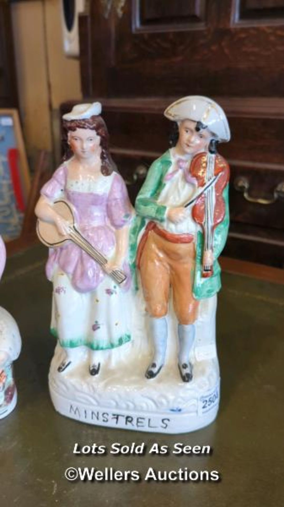 *THREE STAFFORDSHIRE FLATBACK FIGURES / LOCATED AT VICTORIA ANTIQUES, WADEBRIDGE, PL27 7DD - Image 4 of 4