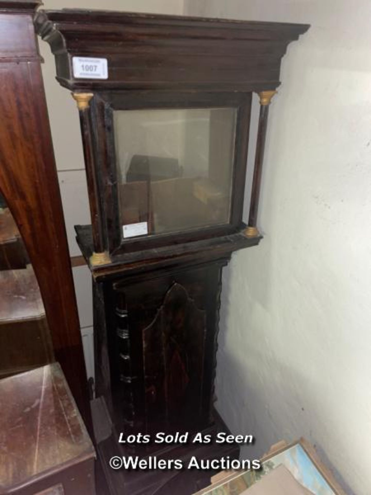 *LONGCASE CLOCK CASE, 203CM HIGH / LOCATED AT VICTORIA ANTIQUES, WADEBRIDGE, PL27 7DD