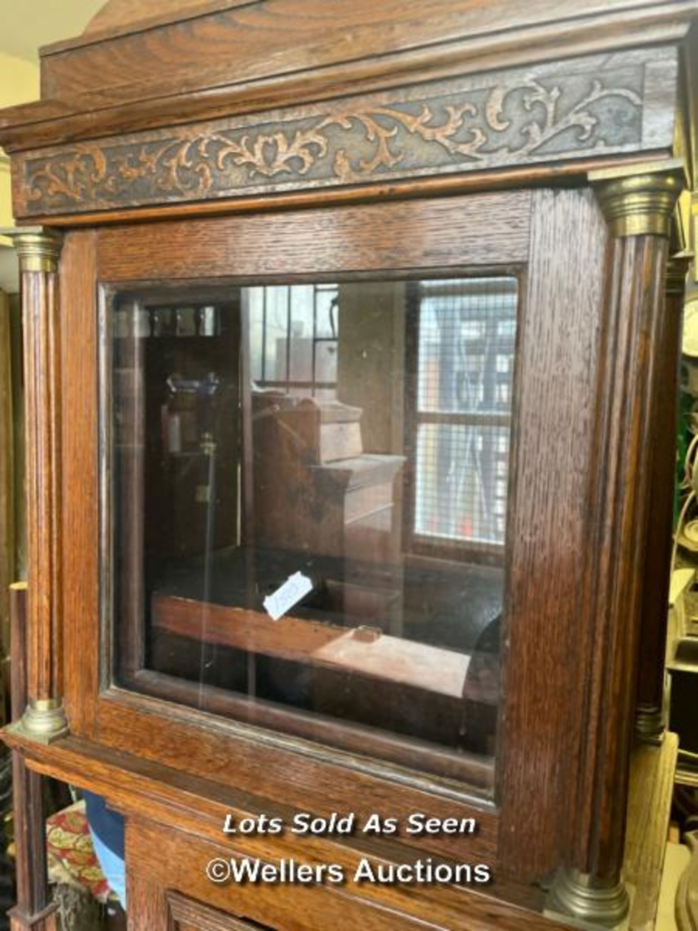 *LONGCASE CLOCK CASE, 198CM HIGH - Image 3 of 4