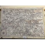 *CANVAS PRINT OF 'MAP OF LONDON', 99 X 70CM / LOCATED AT VICTORIA ANTIQUES, WADEBRIDGE, PL27 7DD