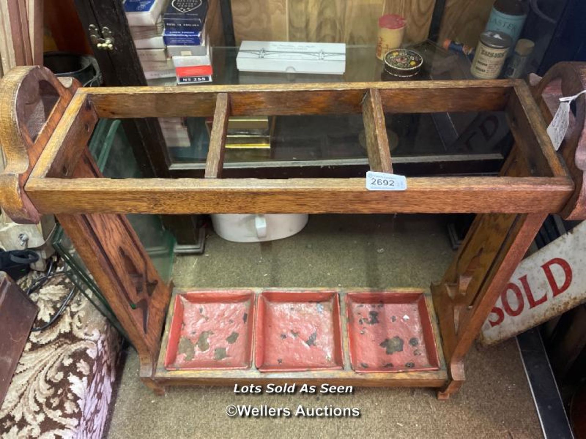 *ARTS AND CRAFTS STICK STAND / LOCATED AT VICTORIA ANTIQUES, WADEBRIDGE, PL27 7DD - Image 2 of 2