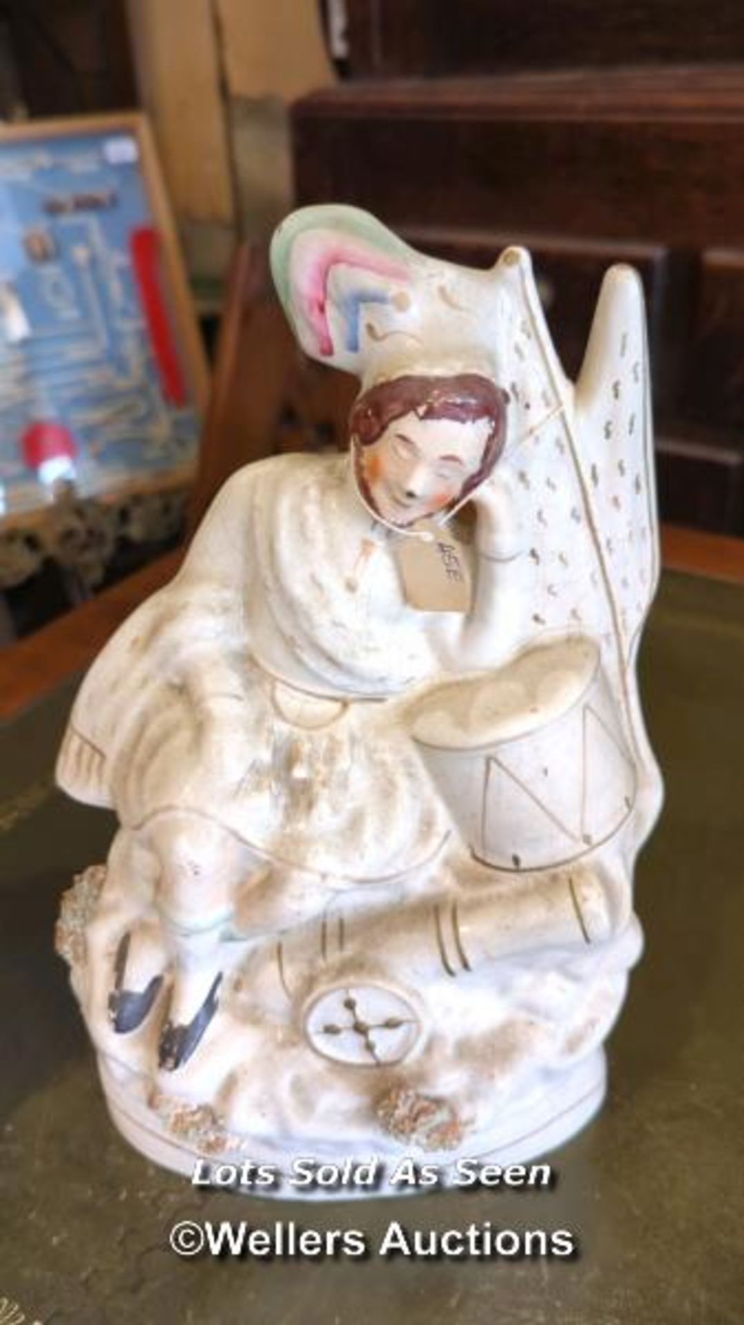 *TWO STAFFORDSHIRE FIGURES INCLUDING EAGLE AND CHILD / LOCATED AT VICTORIA ANTIQUES, WADEBRIDGE, - Image 3 of 3