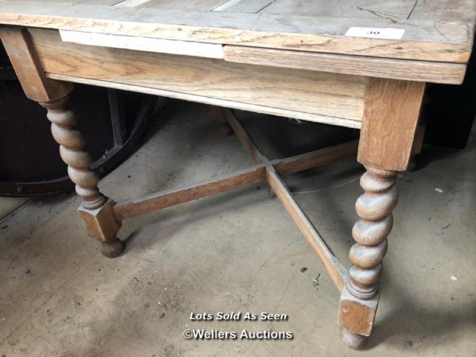 SQUARE DROP LEAF DINING TABLE, 36 X 36 X 29.5 INCHES / LOCATED AT VICTORIA ANTIQUES, WADEBRIDGE, - Image 2 of 2