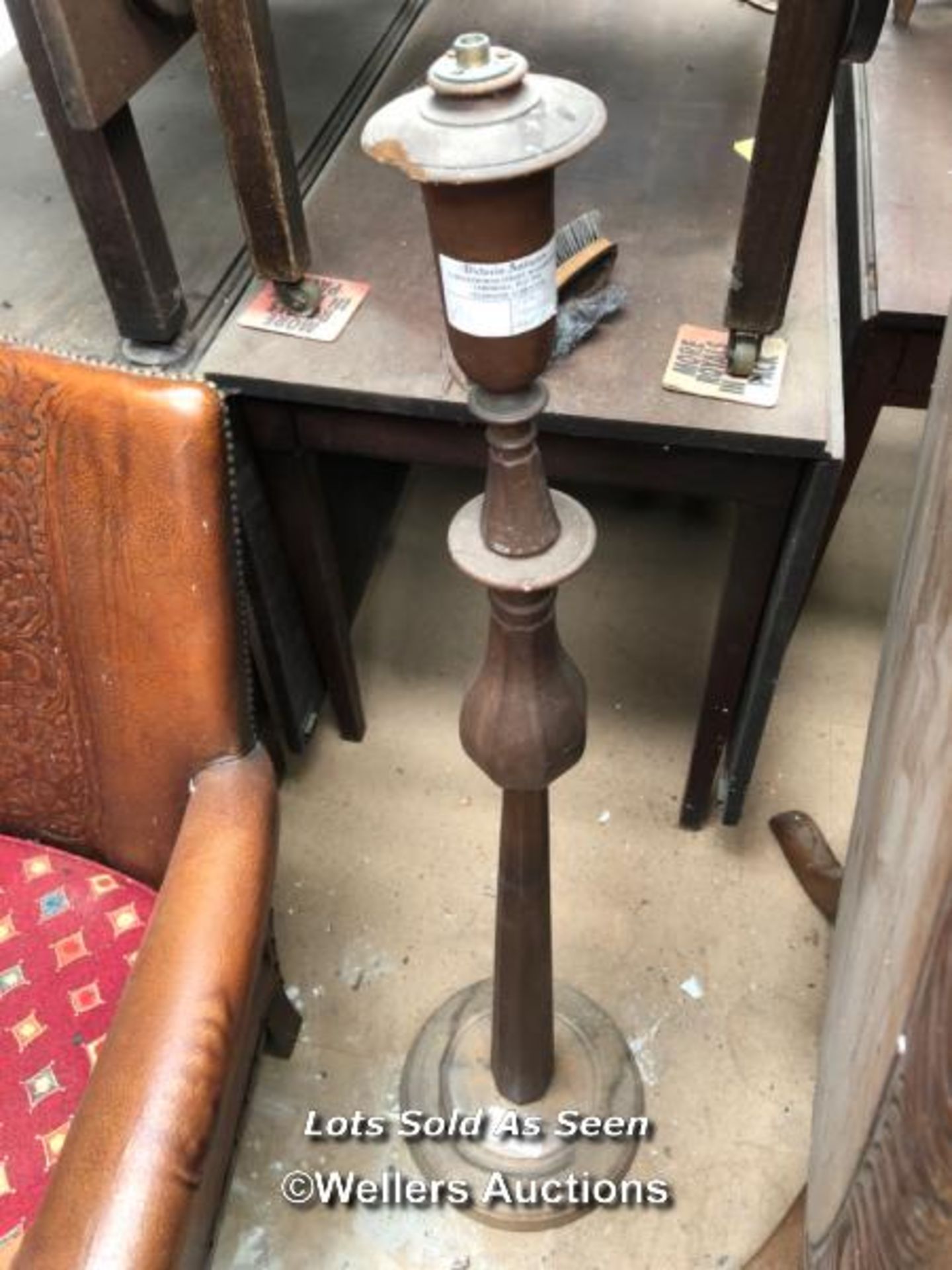 STANDARD LAMP STAND, 44 INCHES HIGH / LOCATED AT VICTORIA ANTIQUES, WADEBRIDGE, PL27 7DD