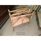 BAMBOO MAGAZINE RACK / LOCATED AT VICTORIA ANTIQUES, WADEBRIDGE, PL27 7DD