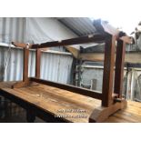 LARGE REFECTORY TABLE, 80 X 32 X 30 INCHES / LOCATED AT VICTORIA ANTIQUES, WADEBRIDGE, PL27 7DD