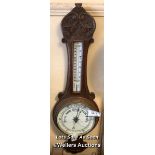 *VICTORIAN OAK BANJO BAROMETER / LOCATED AT VICTORIA ANTIQUES, WADEBRIDGE, PL27 7DD