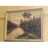 *FRAMED OIL ON BOARD PAINTING OF A FISHERMAN SCENE / LOCATED AT VICTORIA ANTIQUES, WADEBRIDGE,