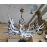 *STAGSHORN CHANDELIER / LOCATED AT VICTORIA ANTIQUES, WADEBRIDGE, PL27 7DD