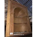 WOODED CARVED ALCOVE NICHE CORNER UNIT, 30 X 41 INCHES / LOCATED AT VICTORIA ANTIQUES, WADEBRIDGE,