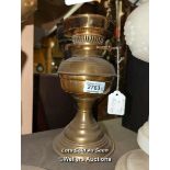 *BRASS OIL LAMP BASE / LOCATED AT VICTORIA ANTIQUES, WADEBRIDGE, PL27 7DD
