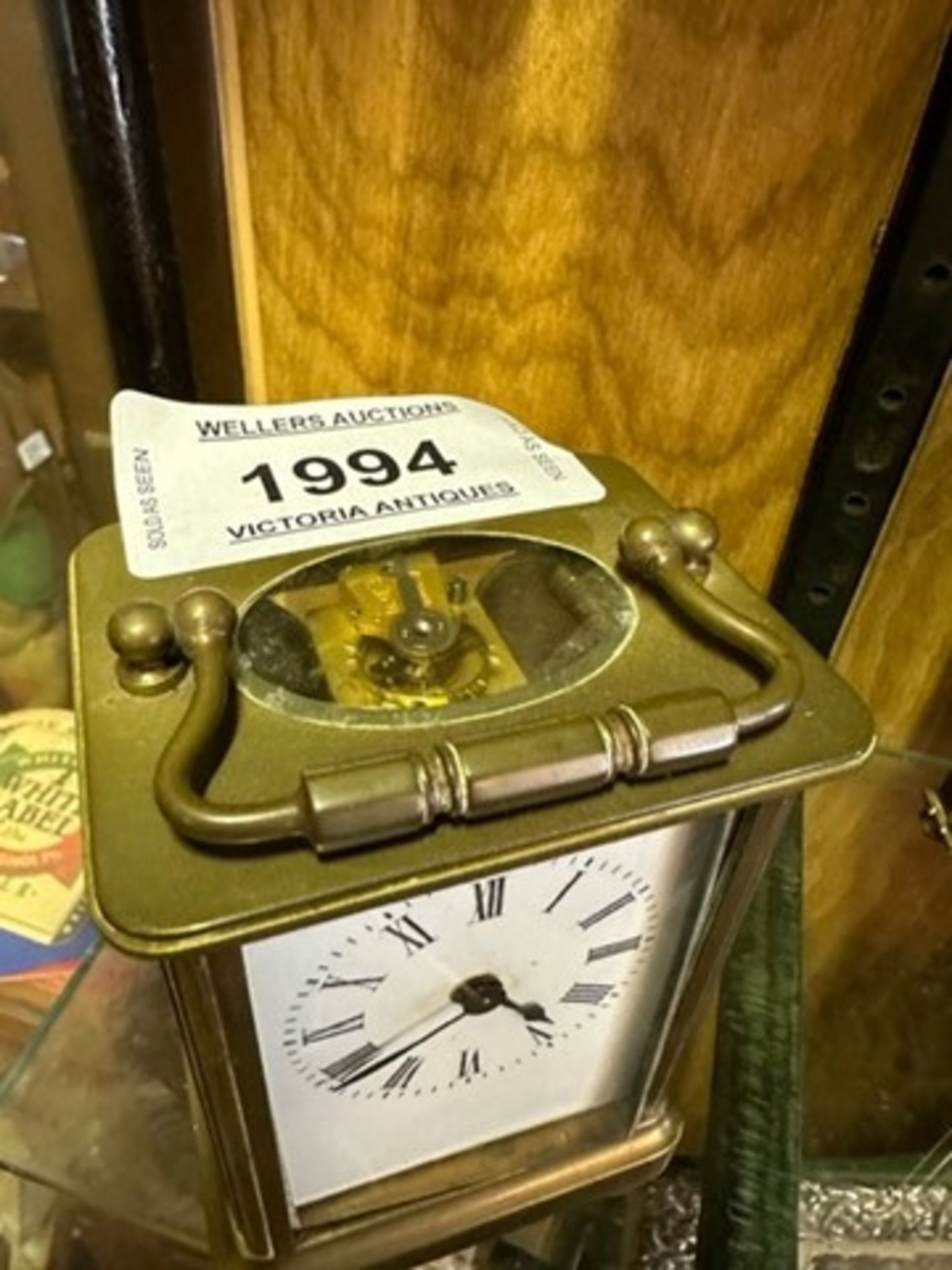 *BRASS CARRIAGE CLOCK / LOCATED AT VICTORIA ANTIQUES, WADEBRIDGE, PL27 7DD - Image 2 of 6
