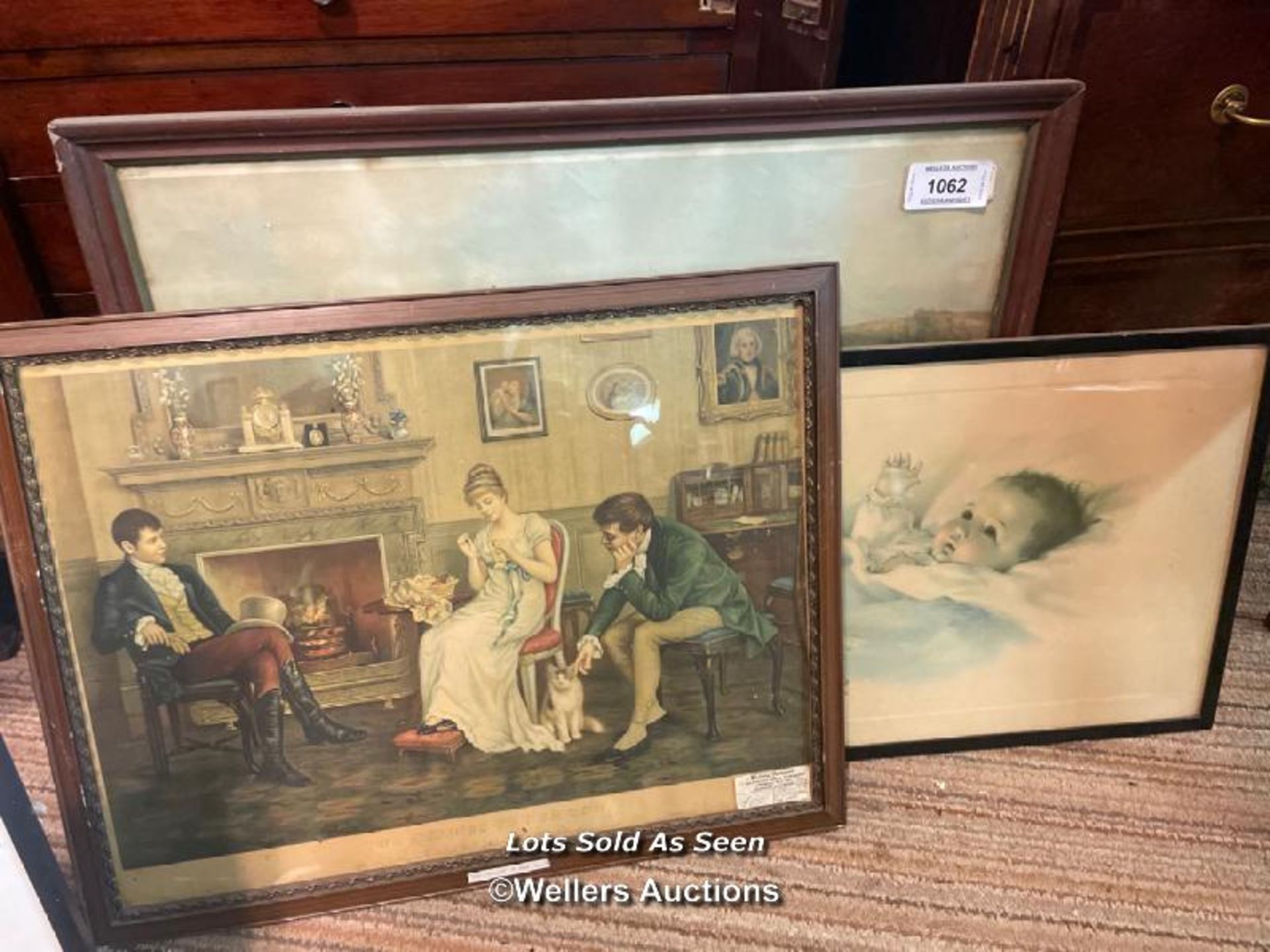 *THREE FRAMED AND GLAZED PRINTS / LOCATED AT VICTORIA ANTIQUES, WADEBRIDGE, PL27 7DD