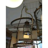 *METAL CEILING LAMP FRAME / LOCATED AT VICTORIA ANTIQUES, WADEBRIDGE, PL27 7DD