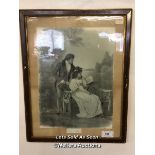 *FRAMED AND GLAZED PRINT OF 'A LOVE LETTER', 53 X 68CM / LOCATED AT VICTORIA ANTIQUES, WADEBRIDGE,