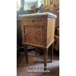 *19TH CENTURY MARBLE TOP POT CUPBOARD / LOCATED AT VICTORIA ANTIQUES, WADEBRIDGE, PL27 7DD