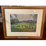 *FRAMED AND GLAZED PICTURE OF A CRICKET SCENE BY BASIL, 55 X 45CM / LOCATED AT VICTORIA ANTIQUES,